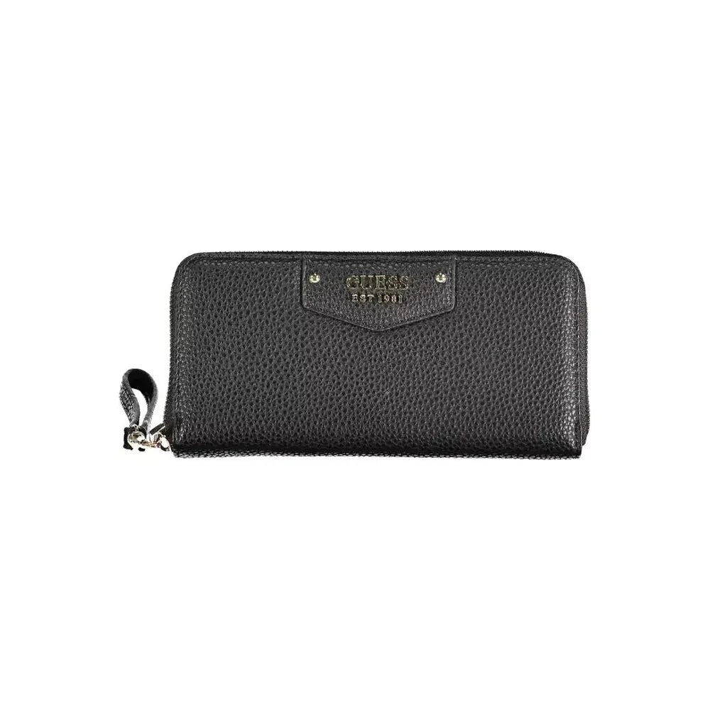 Guess Jeans Sleek Black Multi-Compartment Wallet Guess Jeans