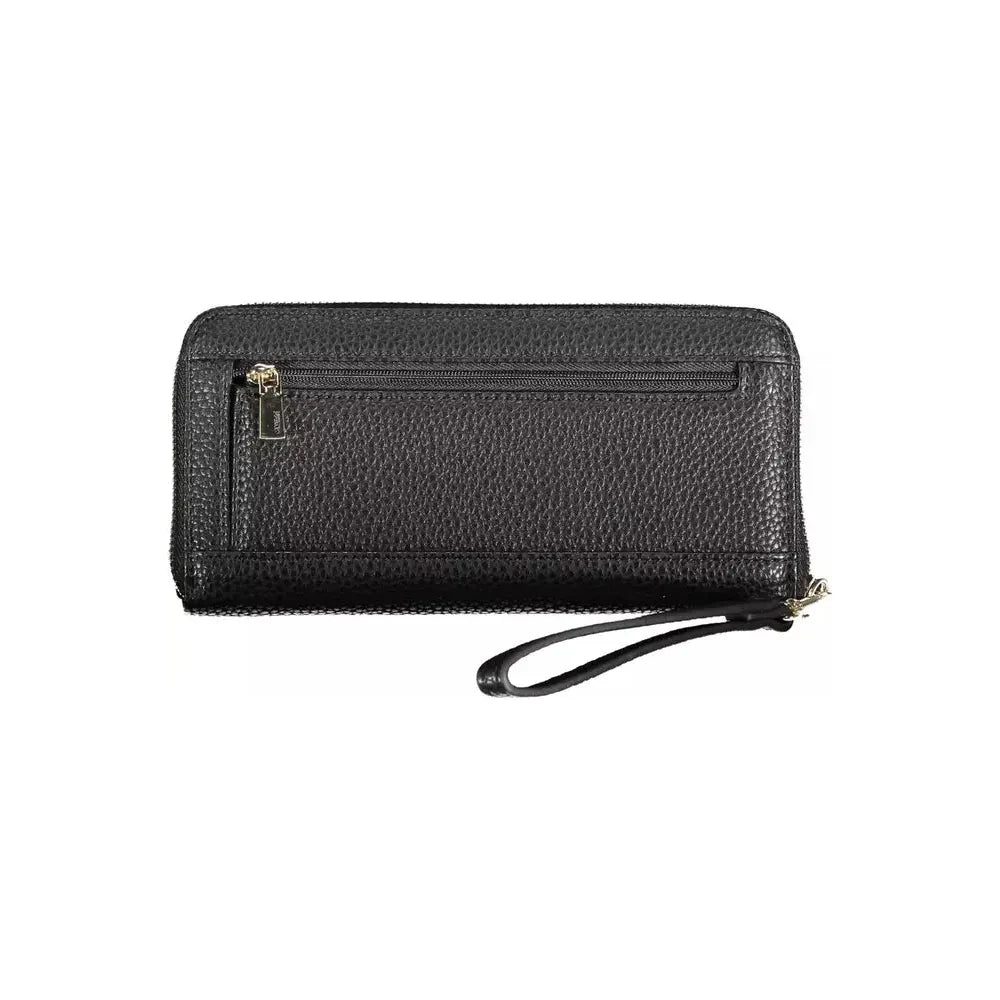 Guess Jeans Sleek Black Multi-Compartment Wallet Guess Jeans