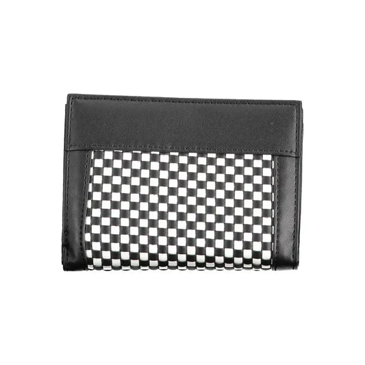 Guess Jeans Sleek Black Polyethylene Wallet with Contrasting Details Guess Jeans