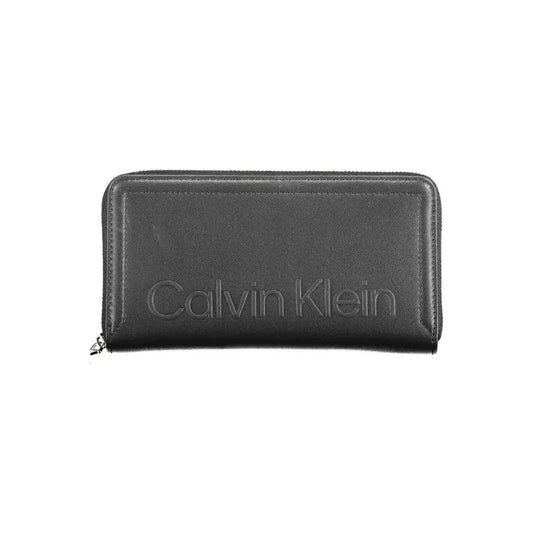 Calvin Klein Elegant Black Wallet with RFID Lock and Zip Closure Calvin Klein