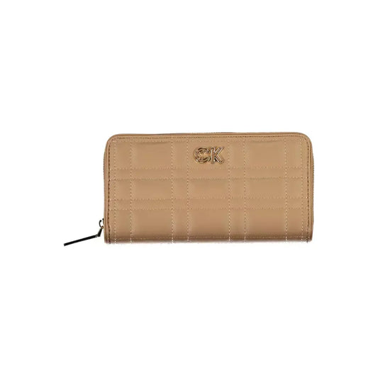 Calvin Klein Beige Quintessential Wallet with RFID Block Calvin Klein