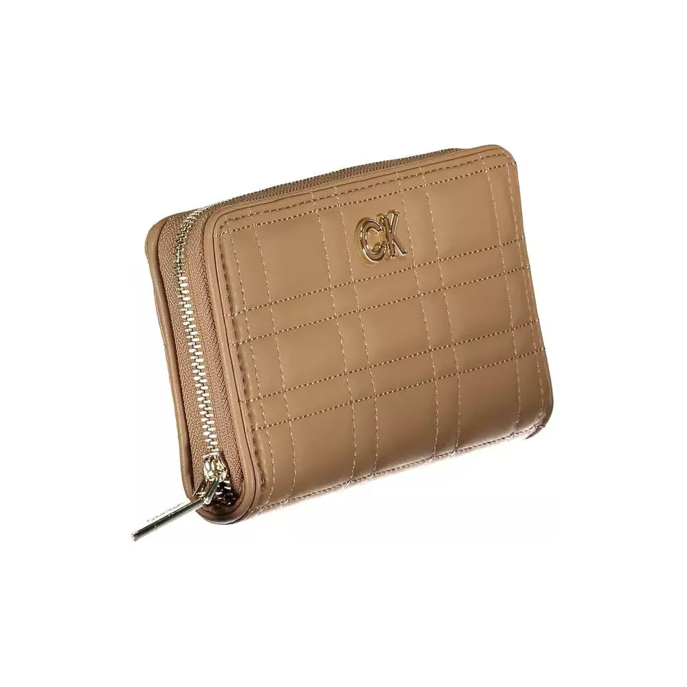 Calvin Klein Beige Quintessential Wallet with RFID Block Calvin Klein