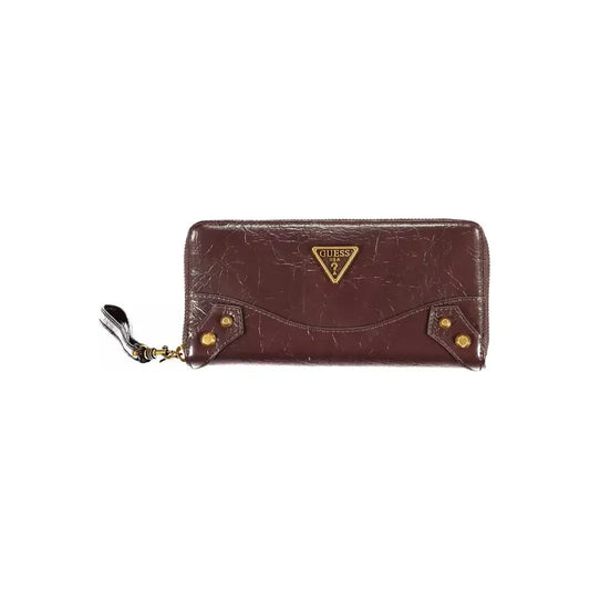 Guess Jeans Elegant Brown Polyethylene Wallet Guess Jeans