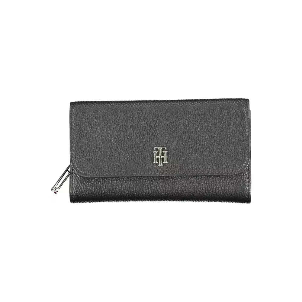 Tommy Hilfiger Elegant Black Polyethylene Wallet Tommy Hilfiger