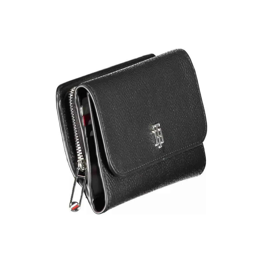 Tommy Hilfiger Elegant Black Polyethylene Wallet Tommy Hilfiger