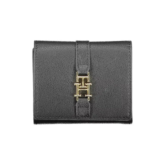 Tommy Hilfiger Sleek Black Multi-Compartment Wallet Tommy Hilfiger