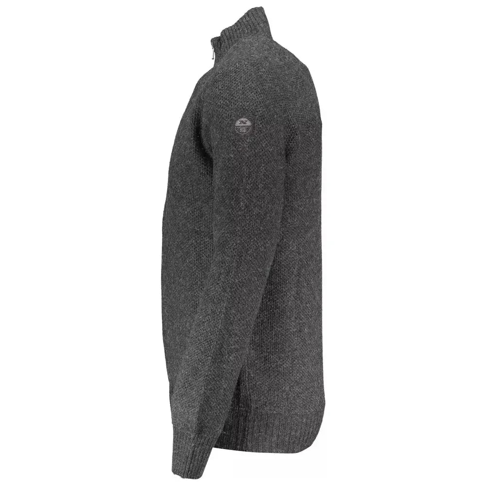 North Sails Elegant Gray Full Zip Cardigan North Sails