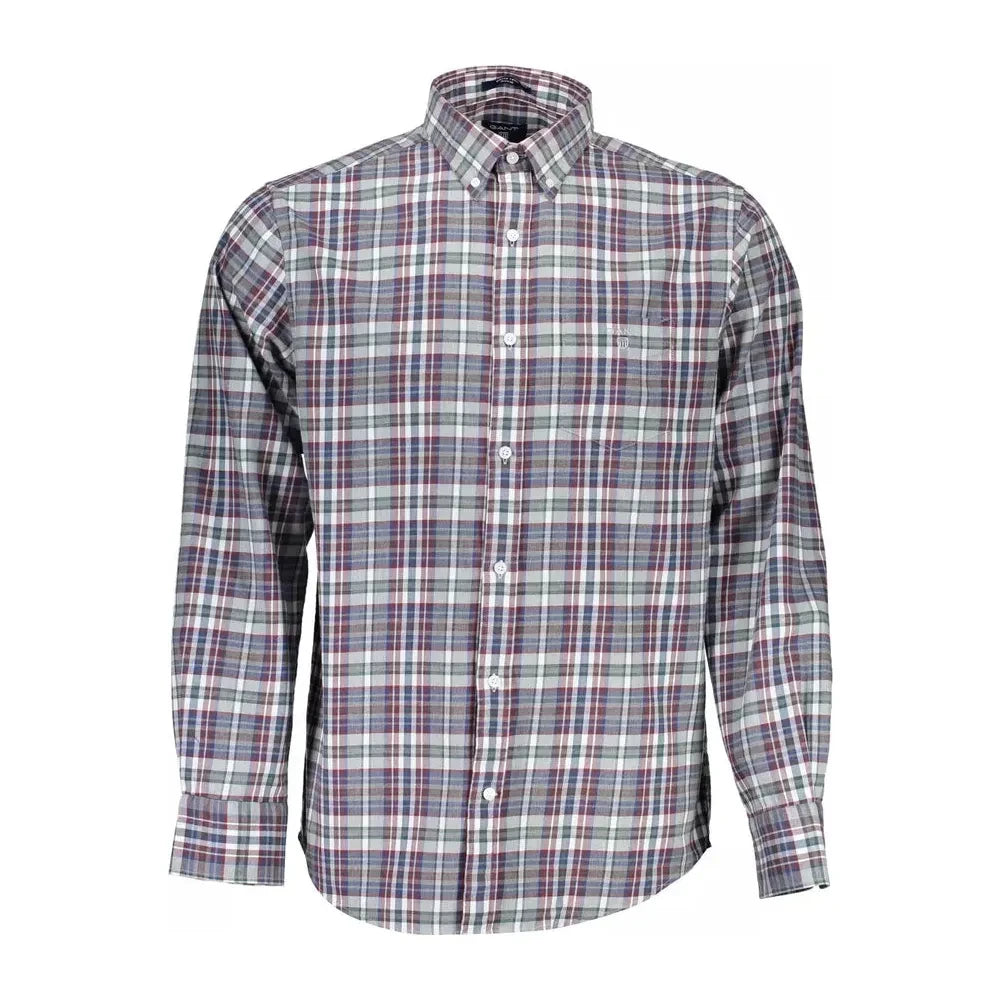 Gant Classic Blue Long Sleeve Cotton Shirt Gant