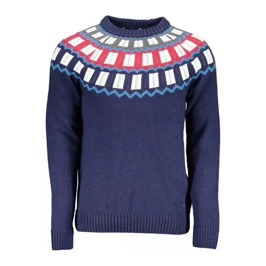 Gant Blue Wool Men Sweater Gant