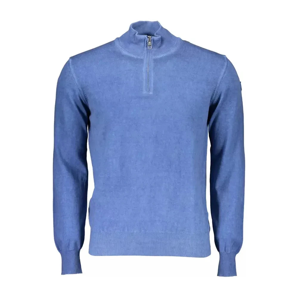 North Sails Elegant Long-Sleeved Half-Zip Blue Sweater North Sails