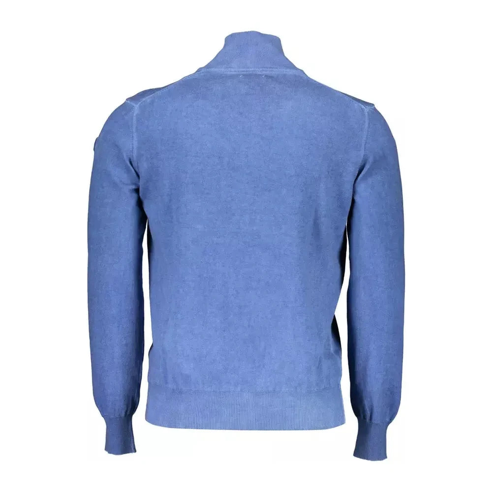 North Sails Elegant Long-Sleeved Half-Zip Blue Sweater North Sails