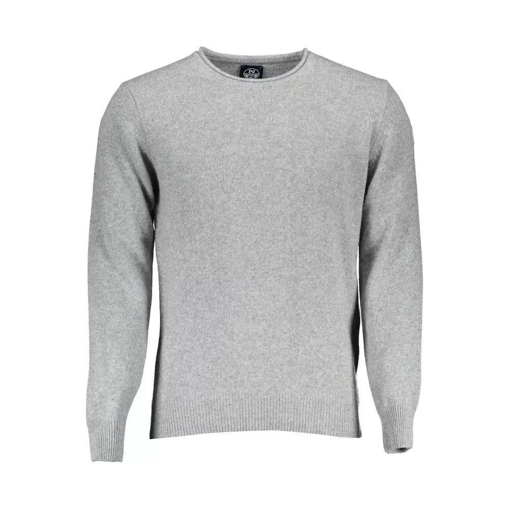 North Sails Elegant Gray Wool-Blend Sweater North Sails