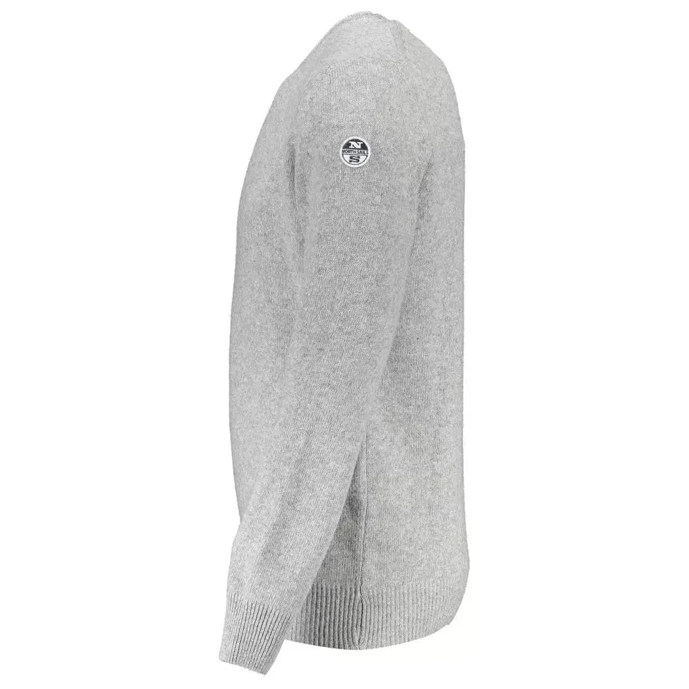 North Sails Elegant Gray Wool-Blend Sweater North Sails