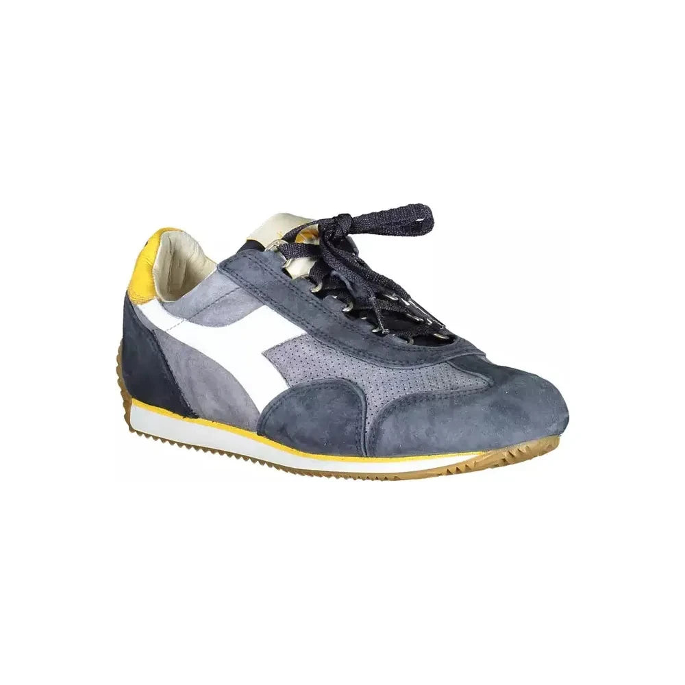 Diadora Contemporary Blue Lace-Up Sports Sneakers Diadora