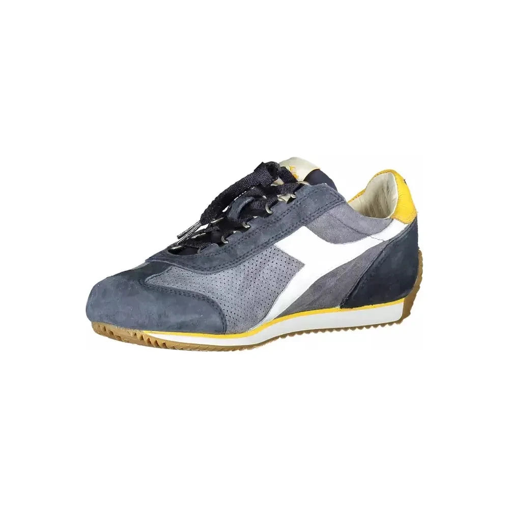 Diadora Contemporary Blue Lace-Up Sports Sneakers Diadora