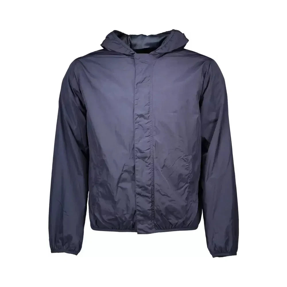 Gant Chic Blue Nylon Sport Jacket with Hood Gant