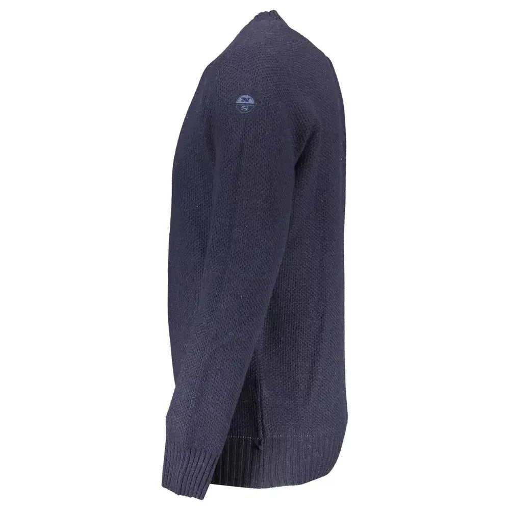 North Sails Elegant Blue Wool-Blend Sweater for Men North Sails