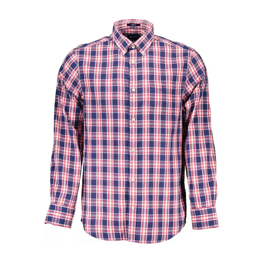 Gant Classic Blue Cotton Long Sleeve Shirt Gant