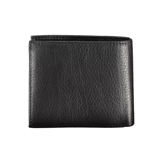 Tommy Hilfiger Elegant Black Leather Men's Wallet with RFID Blocker Tommy Hilfiger