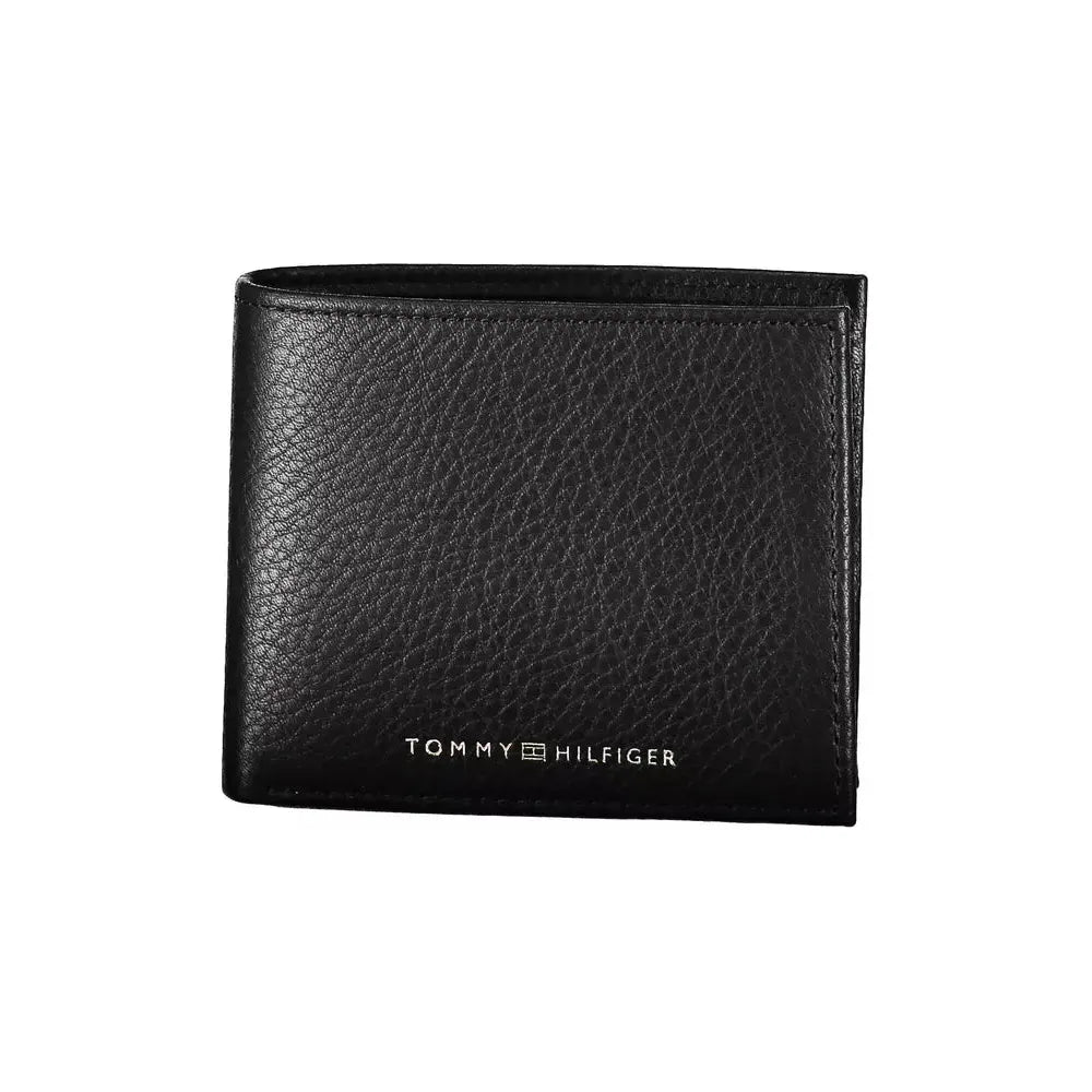 Tommy Hilfiger Black Leather Men Wallet Tommy Hilfiger