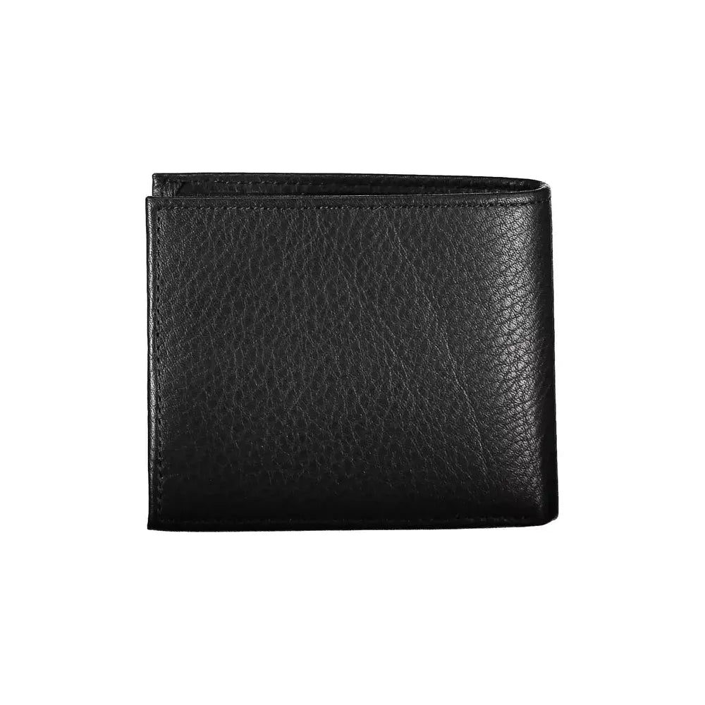 Tommy Hilfiger Black Leather Men Wallet Tommy Hilfiger