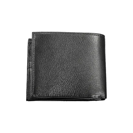 Tommy Hilfiger Chic Black Leather Dual-Compartment Wallet Tommy Hilfiger