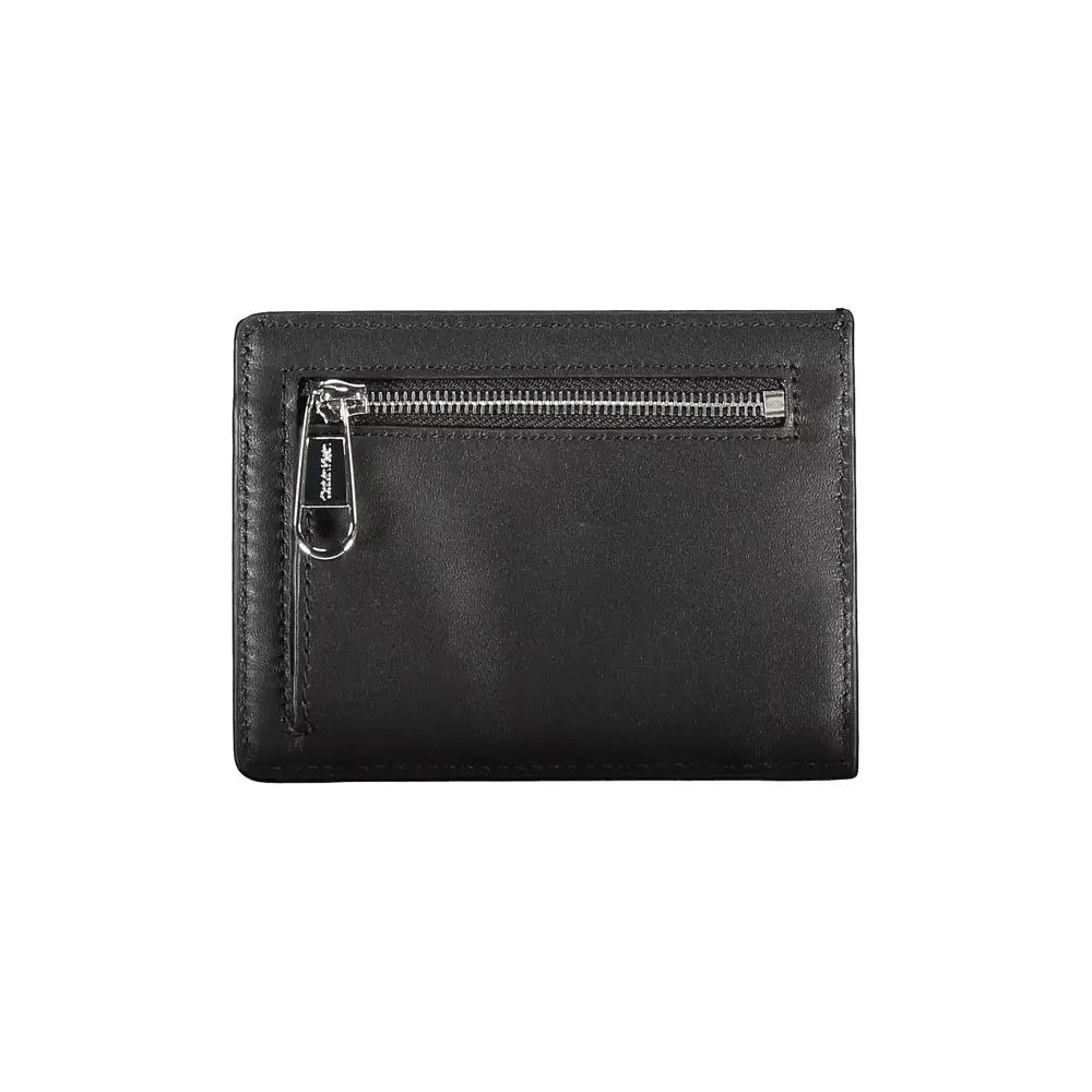 Calvin Klein Sleek Black Polyethylene Card Holder Calvin Klein