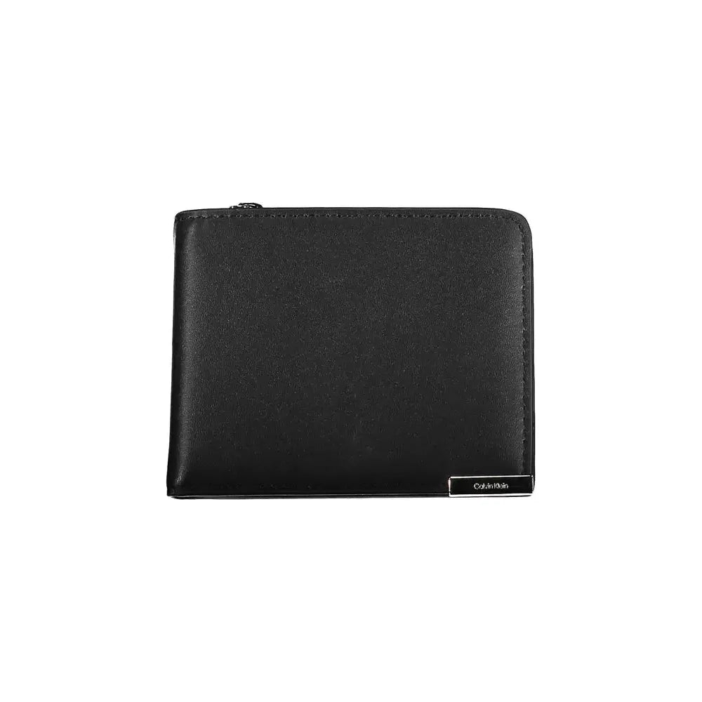 Calvin Klein Sleek Black RFID-Secure Wallet with Coin Purse Calvin Klein