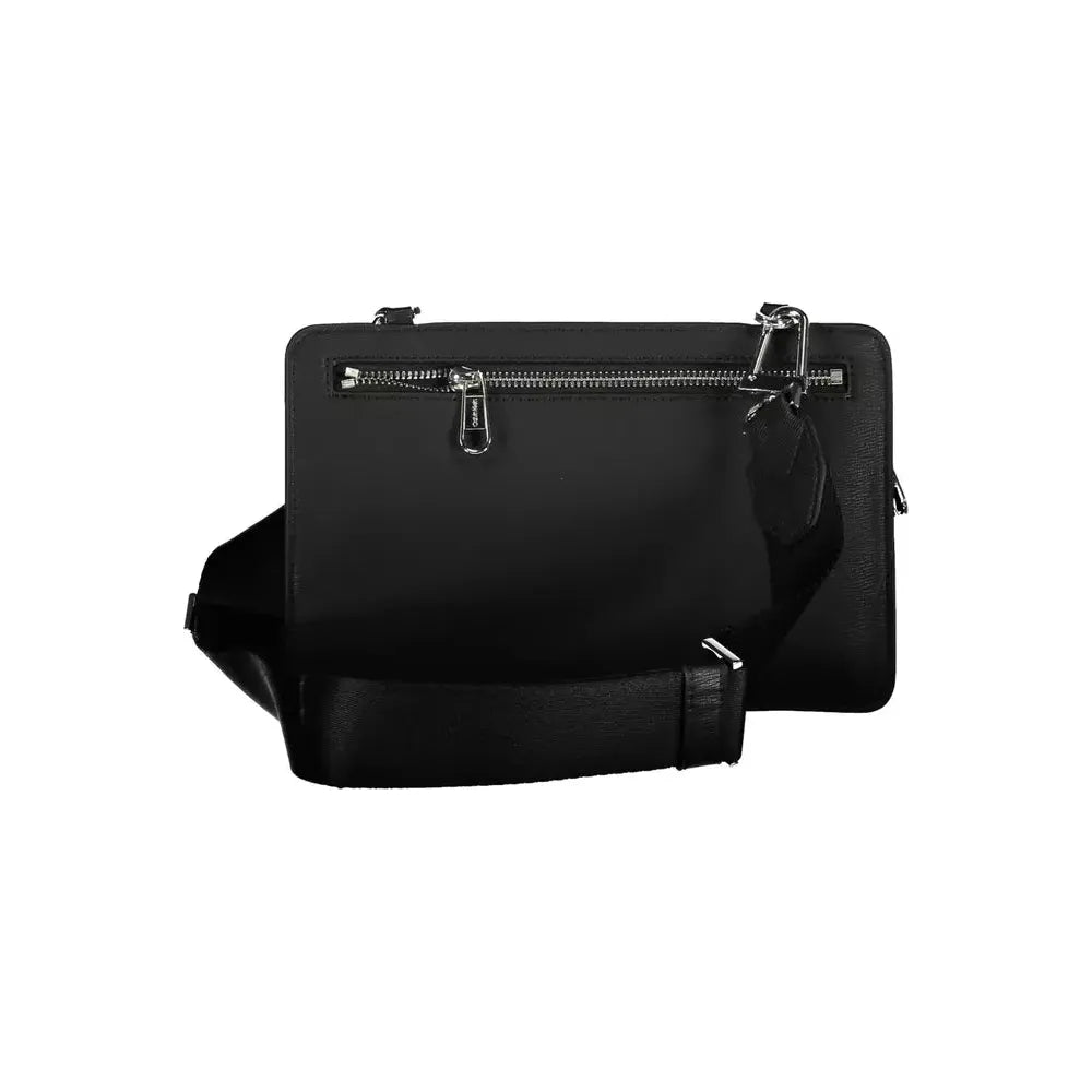 Calvin Klein Sleek Black Recycled Shoulder Bag Calvin Klein