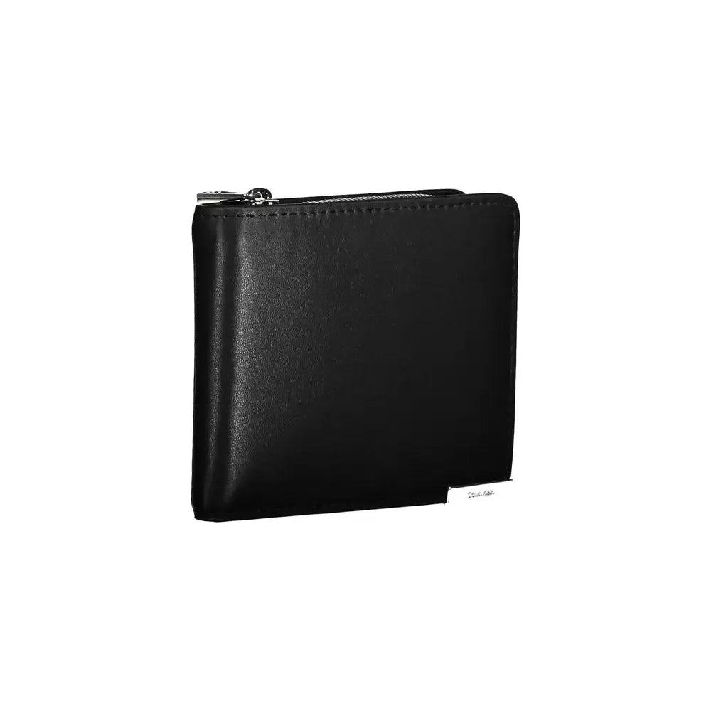 Calvin Klein Sleek Black RFID-Secure Wallet with Coin Purse Calvin Klein