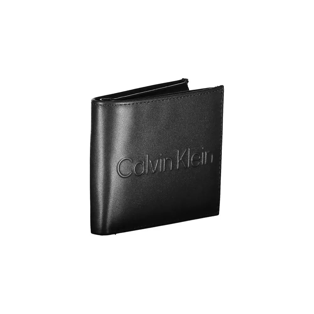 Calvin Klein Elegant Black Polyethylene Wallet with RFID Blocker Calvin Klein