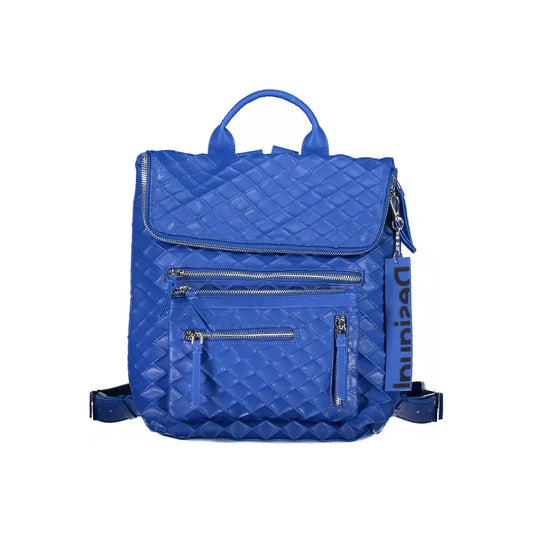 Desigual Chic Blue Urban Backpack with Contrasting Details Desigual