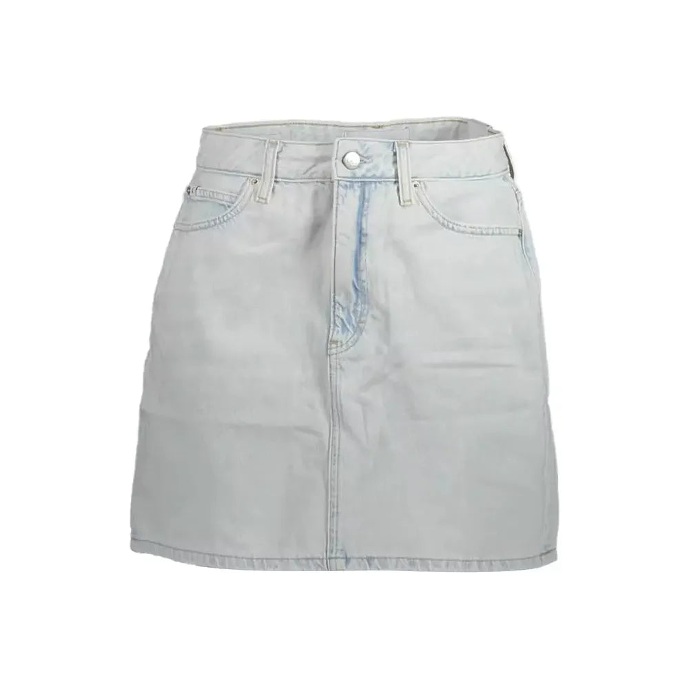 Calvin Klein Chic Light Blue Denim Mini Skirt Calvin Klein