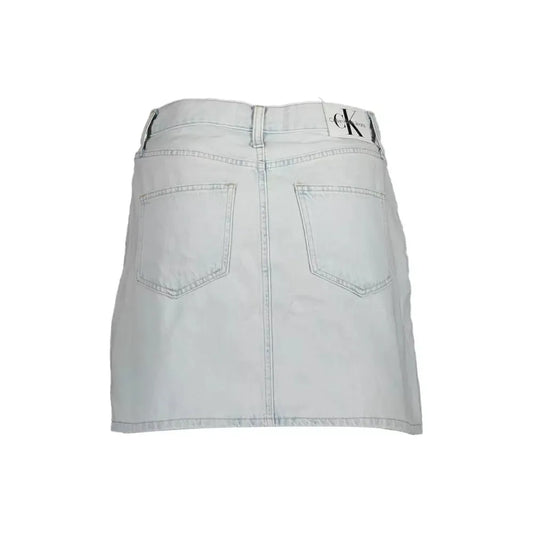 Calvin Klein Chic Light Blue Denim Mini Skirt Calvin Klein