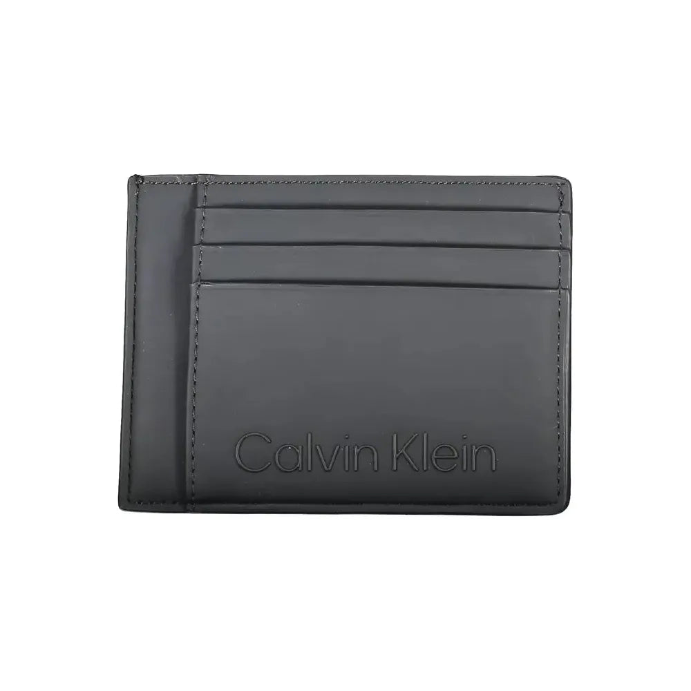 Calvin Klein Sleek Black Card Holder with Coin Pocket Calvin Klein