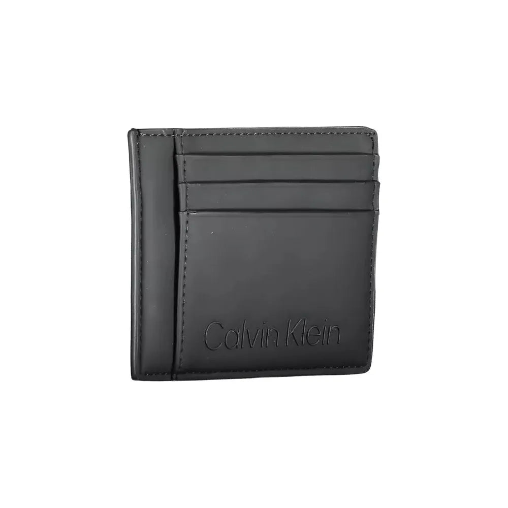 Calvin Klein Sleek Black Card Holder with Coin Pocket Calvin Klein