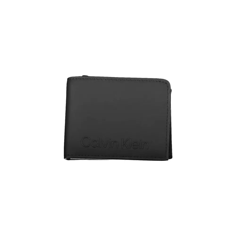 Calvin Klein Elegant Black Leather Wallet with RFID Block Calvin Klein