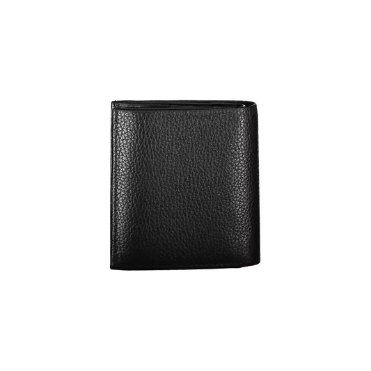 Calvin Klein Sleek Black Leather Bi-fold Wallet Calvin Klein