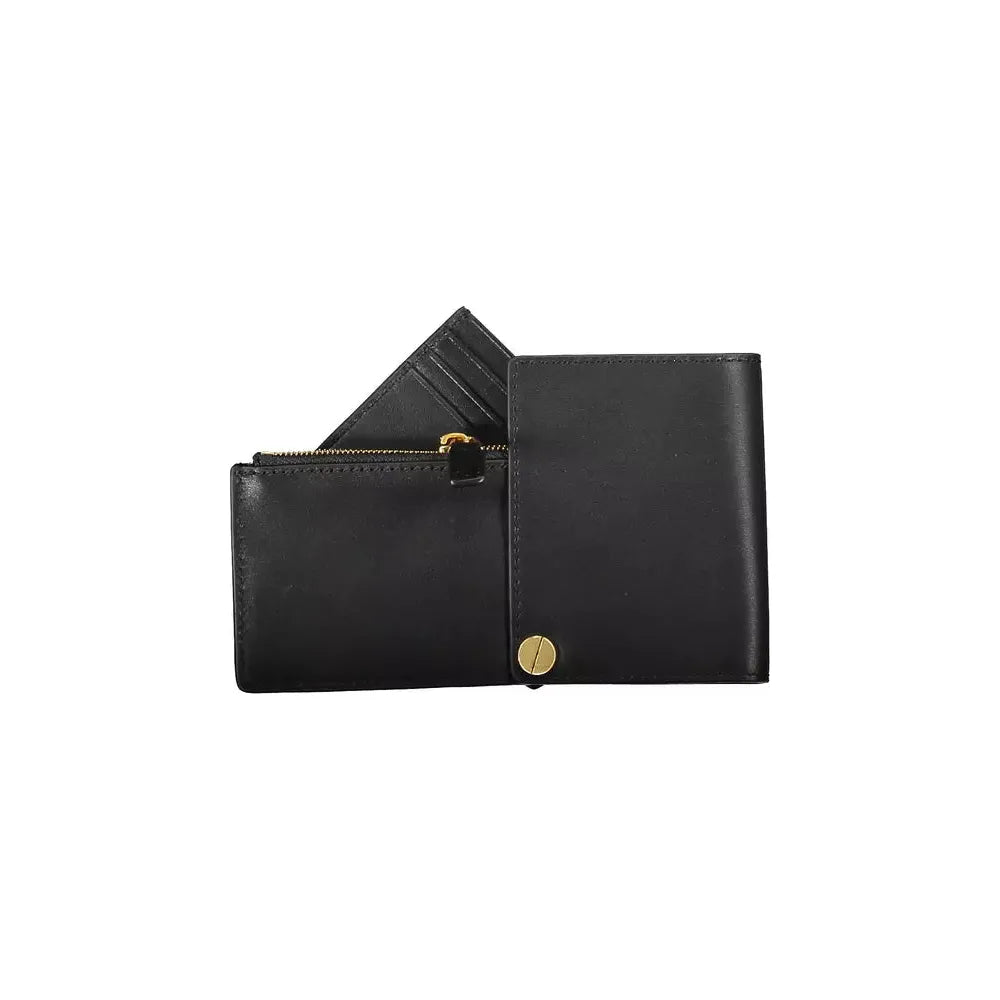 Calvin Klein Sleek Leather Card Holder with Coin Zip Calvin Klein