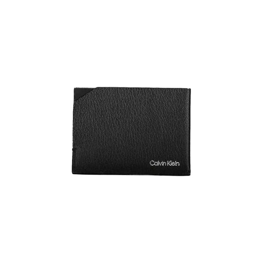 Calvin Klein Sleek Leather Card Holder With Logo Detail Calvin Klein