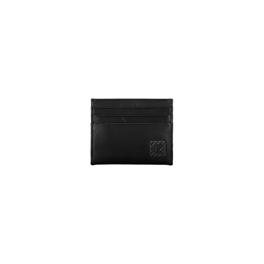 Calvin Klein Sleek Black Leather Cardholder Calvin Klein