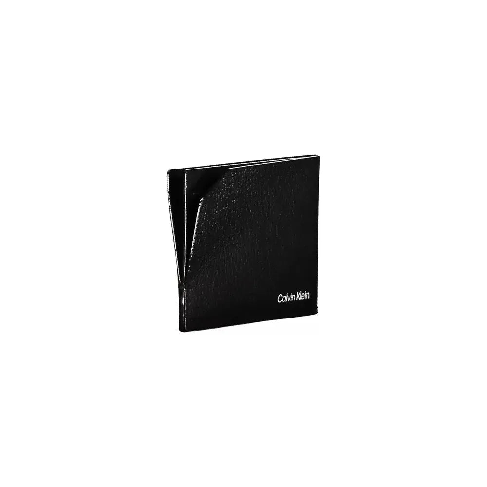 Calvin Klein Sleek Leather Card Holder With Logo Detail Calvin Klein