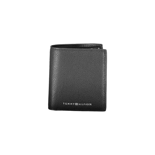 Tommy Hilfiger Elegant Black Leather RFID Wallet Tommy Hilfiger