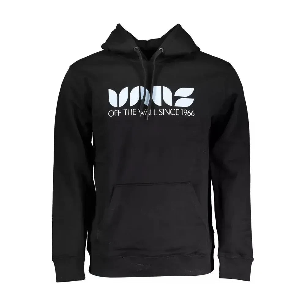 Vans Elegant Long-Sleeved Hooded Sweatshirt in Black Vans