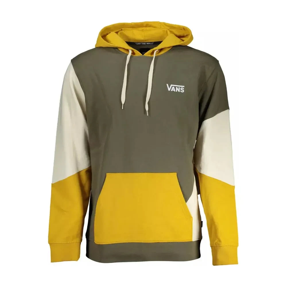 Vans Green Cotton Hooded Sweatshirt with Logo Print Vans