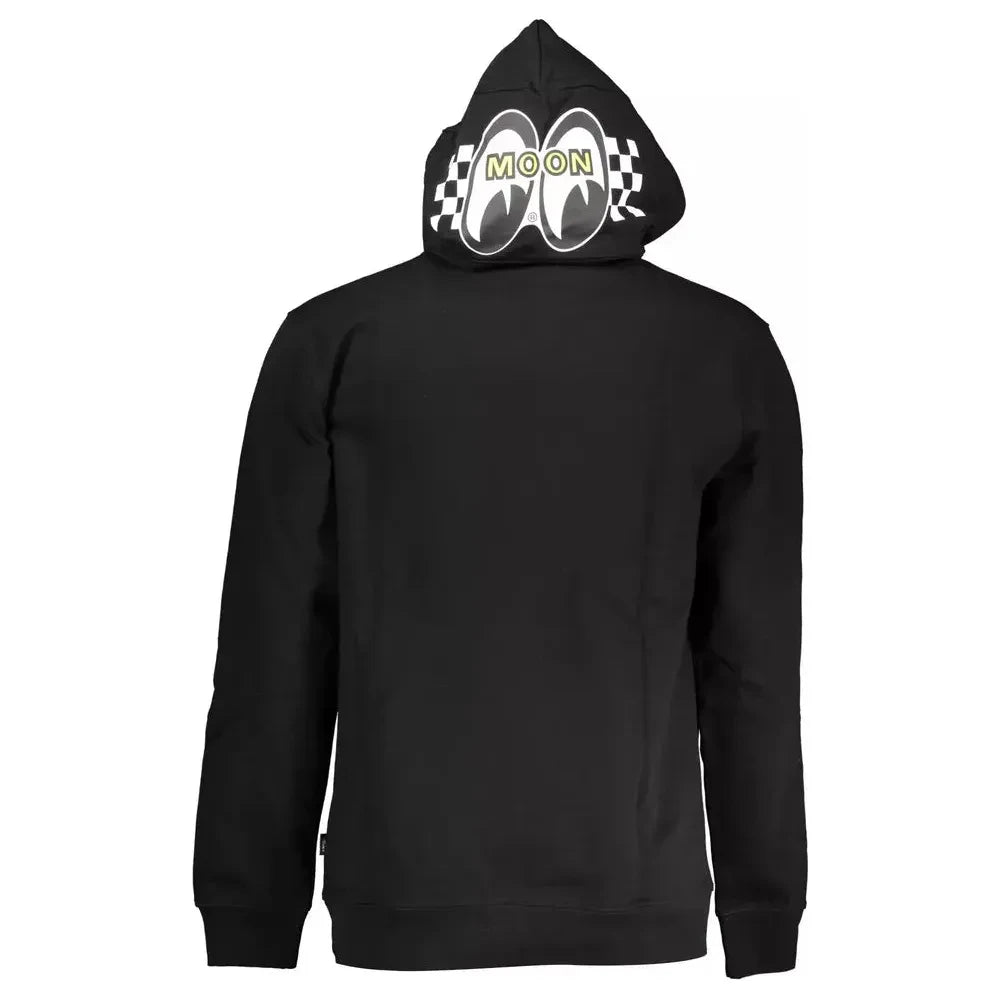 Vans Sleek Black Hooded Long-Sleeve Sweatshirt Vans