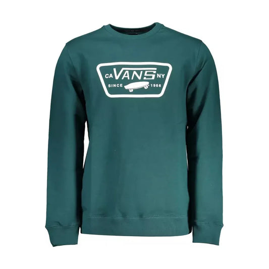 Vans Green Logo Print Round Neck Sweatshirt Vans