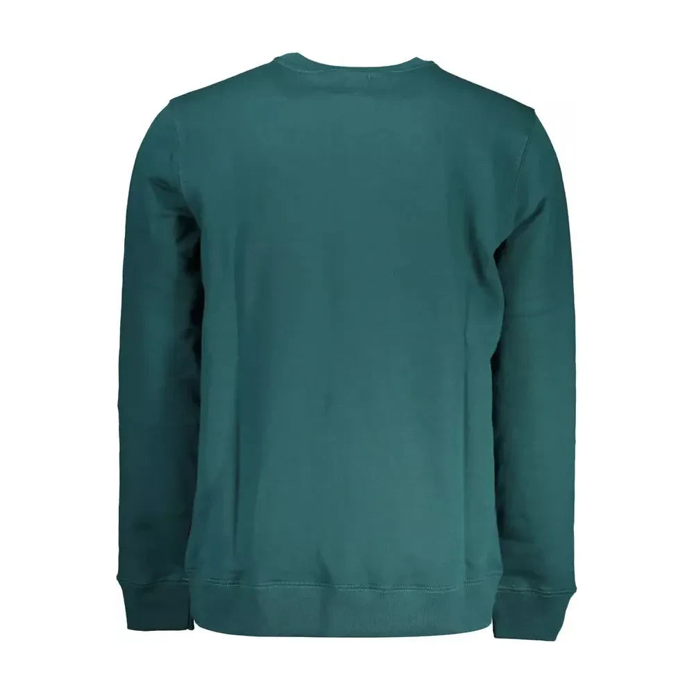 Vans Green Logo Print Round Neck Sweatshirt Vans