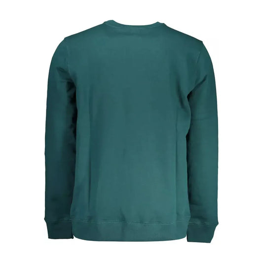 Vans Green Logo Print Round Neck Sweatshirt Vans