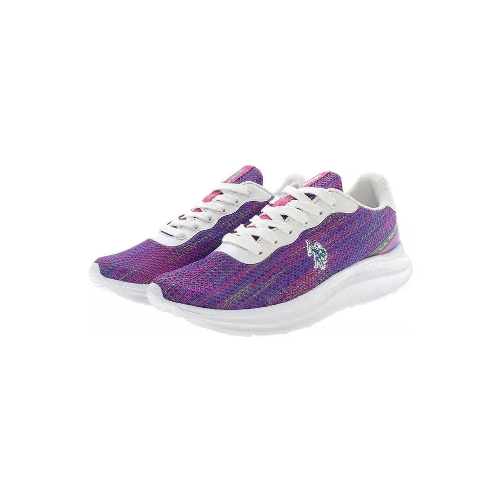 U.S. POLO ASSN. Elegant Purple Lace-up Sneakers U.S. POLO ASSN.